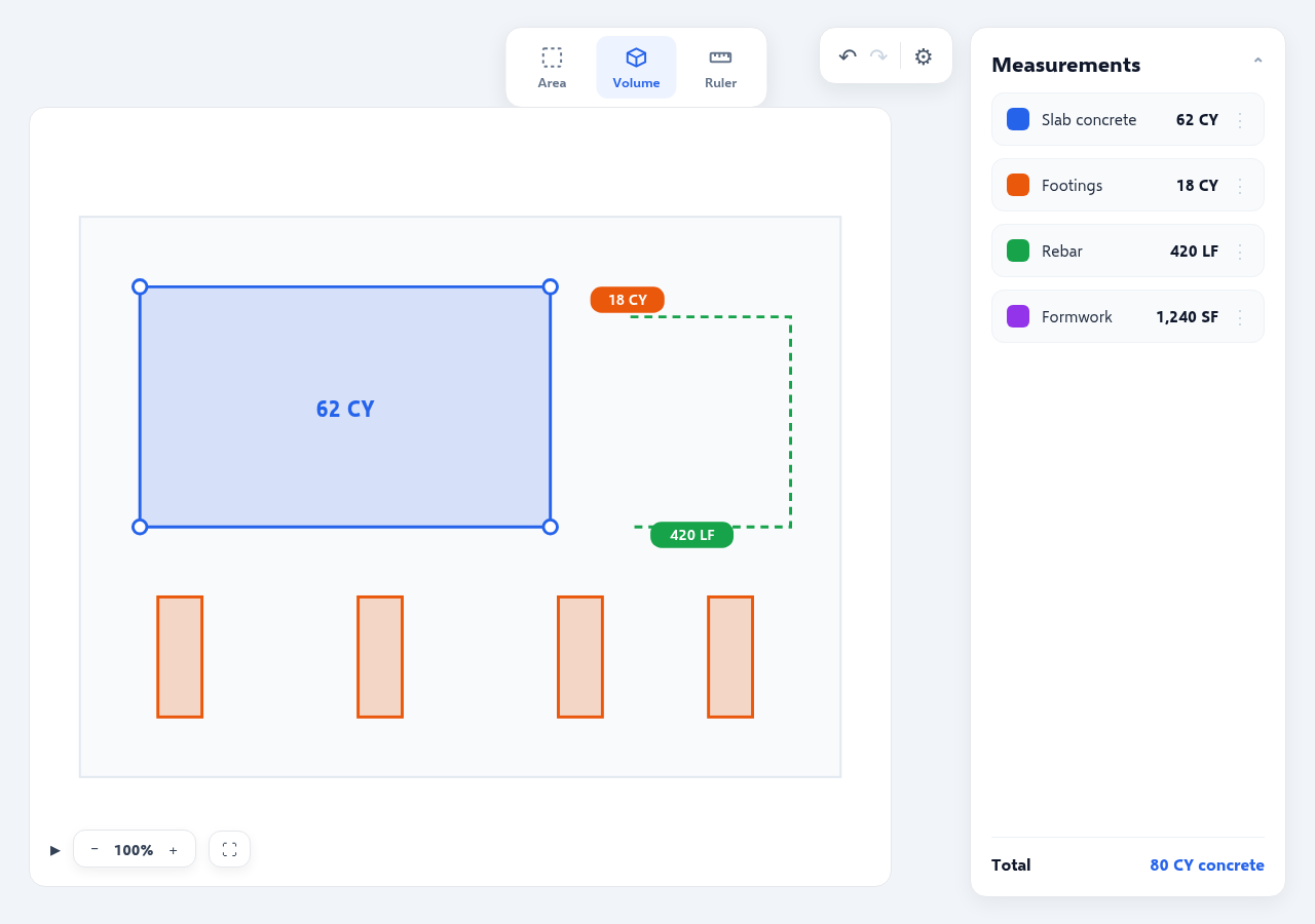 On-screen takeoff — OneEstimate