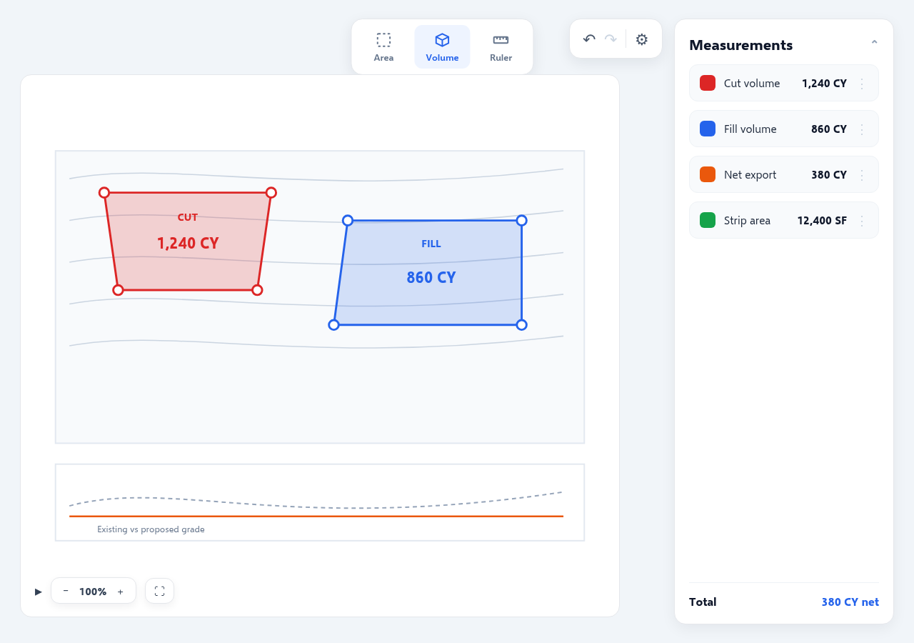 On-screen takeoff — OneEstimate
