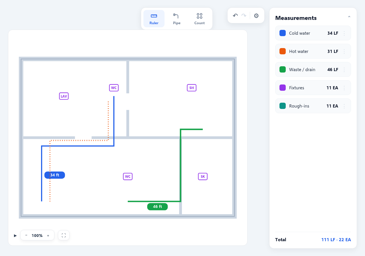 On-screen takeoff — OneEstimate